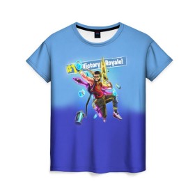 Женская футболка 3D с принтом Fortnite Fan Art в городе Новоалтайск, 100% полиэфир ( синтетическое хлопкоподобное полотно) | прямой крой, круглый вырез горловины, длина до линии бедер | fortnite | save | the | world | битва | борьба | выживани | зомби | королевская | монстры | симулятора | фортнайт