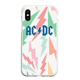 Чехол для iPhone XS Max матовый с принтом AC DC в городе Новоалтайск, Силикон | Область печати: задняя сторона чехла, без боковых панелей | acdc | альтернатива | группа | диси | метал | музыка | музыканты | рок | эйси | эйсидиси