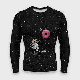 Мужской рашгард 3D с принтом Homer Spaceman в городе Новоалтайск,  |  | bart | beer | dunt | family | homer | lisa | maggie | marge | simpson | simpsons | space | sprihgfield | star | thesimpsons | барт | гомер | лиза | мардж | мегги | семья | симпсоны | спрингфилд