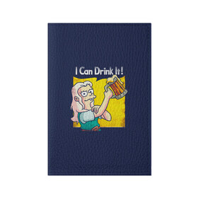 Обложка для паспорта матовая кожа с принтом Disenchantment.I Can Drink It! в городе Новоалтайск, натуральная матовая кожа | размер 19,3 х 13,7 см; прозрачные пластиковые крепления | bean | beer | disenchantment | elfo | futurama | luci | mattgroening | netflix | princess | simpsons | бин | люси | люци | мэтгроунинг | разочарование | симпсоны | элфо