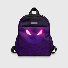 Детский рюкзак 3D с принтом FORTNITE RAVEN в городе Новоалтайск, 100% полиэстер | лямки с регулируемой длиной, сверху петелька, чтобы рюкзак можно было повесить на вешалку. Основное отделение закрывается на молнию, как и внешний карман. Внутри дополнительный карман. По бокам два дополнительных кармашка | armor | armour | cybersport | esport | fortnite | game | logo | uniform | броня | игра | киберспорт | костюм | симулятор строительства | строительство | фиолетовый | фирменные цвета | фортнайт