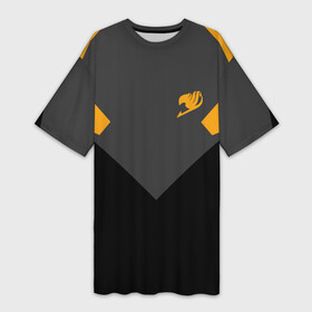 Платье-футболка 3D с принтом Хвост Феи абстрация в городе Новоалтайск,  |  | anime | fairy tails | heroes | manga | аниме | манга | фейри теил | хвост феи