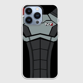 Чехол для iPhone 13 Pro с принтом КОСТЮМ N7 | MASS EFFECT N7 | МАСС ЭФФЕКТ Н7 в городе Новоалтайск,  |  | Тематика изображения на принте: n7 | броня | костюм | масс эффект | н7 | стальная броня | шепард