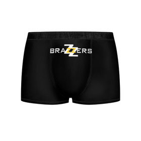 Мужские трусы 3D с принтом BRAZZERS в городе Новоалтайск, 50% хлопок, 50% полиэстер | классическая посадка, на поясе мягкая тканевая резинка | 