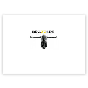 Поздравительная открытка с принтом BRAZZERS в городе Новоалтайск, 100% бумага | плотность бумаги 280 г/м2, матовая, на обратной стороне линовка и место для марки
 | brazzers | верховный | графика | девушка | девушки | дом | изображение | картинка | красивая | круто | лучший | любовь | мода | молодёжная | рисунок | силуэт | современная | стиль | студия | творчество