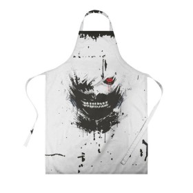 Фартук 3D с принтом Kaneki Ken (Tokyo Ghoul) #1 в городе Новоалтайск, 100% полиэстер | общий размер — 65 х 85 см, ширина нагрудника — 26 см, горловина — 53 см, длина завязок — 54 см, общий обхват в поясе — 173 см. Принт на завязках и на горловине наносится с двух сторон, на основной части фартука — только с внешней стороны | anime | kaneki ken | tokyo ghoul | аниме | канеки кен | токийский гуль