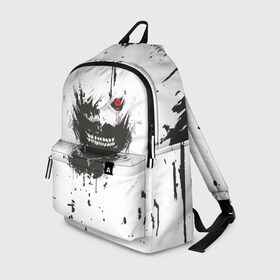 Рюкзак 3D с принтом Kaneki Ken (Tokyo Ghoul) #1 в городе Новоалтайск, 100% полиэстер | лямки с регулируемой длиной, сверху петелька, чтобы рюкзак можно было повесить на вешалку. Основное отделение закрывается на молнию, как и внешний карман. Внутри два дополнительных кармана, один из которых закрывается на молнию. По бокам два дополнительных кармашка | Тематика изображения на принте: anime | kaneki ken | tokyo ghoul | аниме | канеки кен | токийский гуль