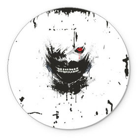 Коврик для мышки круглый с принтом Kaneki Ken (Tokyo Ghoul) #1 в городе Новоалтайск, резина и полиэстер | круглая форма, изображение наносится на всю лицевую часть | anime | kaneki ken | tokyo ghoul | аниме | канеки кен | токийский гуль