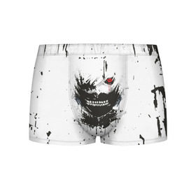 Мужские трусы 3D с принтом Kaneki Ken (Tokyo Ghoul) #1 в городе Новоалтайск, 50% хлопок, 50% полиэстер | классическая посадка, на поясе мягкая тканевая резинка | Тематика изображения на принте: anime | kaneki ken | tokyo ghoul | аниме | канеки кен | токийский гуль