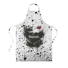 Фартук 3D с принтом Kaneki Ken (Tokyo Ghoul) #3 в городе Новоалтайск, 100% полиэстер | общий размер — 65 х 85 см, ширина нагрудника — 26 см, горловина — 53 см, длина завязок — 54 см, общий обхват в поясе — 173 см. Принт на завязках и на горловине наносится с двух сторон, на основной части фартука — только с внешней стороны | anime | kaneki ken | tokyo ghoul | аниме | канеки кен | токийский гуль