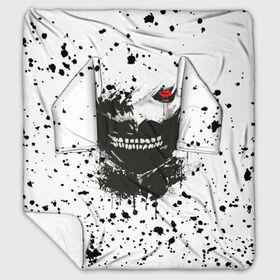 Плед с рукавами с принтом Kaneki Ken (Tokyo Ghoul) #3 в городе Новоалтайск, 100% полиэстер | Закругленные углы, все края обработаны. Ткань не мнется и не растягивается. Размер 170*145 | anime | kaneki ken | tokyo ghoul | аниме | канеки кен | токийский гуль
