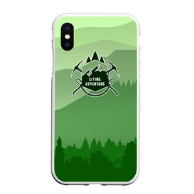 Чехол для iPhone XS Max матовый с принтом альпинизм в городе Новоалтайск, Силикон | Область печати: задняя сторона чехла, без боковых панелей | adrenaline | extreme | hiking | mountaineering | mountains | risk | rock climb | rocks | sport | адреналин | альпинизм | высота | горы | риск | скалолазание | скалы | спорт | туризм | экстрим