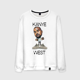 Мужской свитшот хлопок с принтом Kanye West в городе Новоалтайск, 100% хлопок |  | kanye west | music | rap | yeezus | кэнье | музыка | рэп