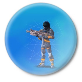 Значок с принтом Fortnite Fan Art в городе Новоалтайск,  металл | круглая форма, металлическая застежка в виде булавки | Тематика изображения на принте: fortnite | save | the | world | битва | борьба | выживани | зомби | королевская | монстры | симулятора | фортнайт