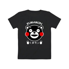 Детская футболка хлопок с принтом KUMAMON в городе Новоалтайск, 100% хлопок | круглый вырез горловины, полуприлегающий силуэт, длина до линии бедер | japanese | kumamon | kumamoto | аниме | игрушка | кумамон | кумамото сапурайдзу | персонаж | талисман | япония