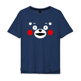 Мужская футболка хлопок Oversize с принтом KUMAMON в городе Новоалтайск, 100% хлопок | свободный крой, круглый ворот, “спинка” длиннее передней части | japanese | kumamon | kumamoto | аниме | игрушка | кумамон | кумамото сапурайдзу | персонаж | талисман | япония