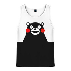 Мужская майка 3D с принтом KUMAMON в городе Новоалтайск, 100% полиэстер | круглая горловина, приталенный силуэт, длина до линии бедра. Пройма и горловина окантованы тонкой бейкой | japanese | kumamon | kumamoto | аниме | игрушка | кумамон | кумамото сапурайдзу | персонаж | талисман | япония