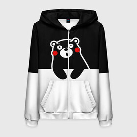 Мужская толстовка 3D на молнии с принтом KUMAMON в городе Новоалтайск, 100% полиэстер | длина до линии бедра, манжеты и пояс оформлены мягкой тканевой резинкой, двухслойный капюшон со шнурком для регулировки, спереди молния, по бокам два кармана | japanese | kumamon | kumamoto | аниме | игрушка | кумамон | кумамото сапурайдзу | персонаж | талисман | япония