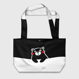 Пляжная сумка 3D с принтом Kumamon повис в городе Новоалтайск, 100% полиэстер | застегивается на металлическую кнопку; внутренний карман застегивается на молнию. Стенки укреплены специальным мягким материалом, чтобы защитить содержимое от несильных ударов
 | japanese | kumamon | kumamoto | аниме | игрушка | кумамон | кумамото сапурайдзу | персонаж | талисман | япония