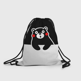 Рюкзак-мешок 3D с принтом Kumamon повис в городе Новоалтайск, 100% полиэстер | плотность ткани — 200 г/м2, размер — 35 х 45 см; лямки — толстые шнурки, застежка на шнуровке, без карманов и подкладки | japanese | kumamon | kumamoto | аниме | игрушка | кумамон | кумамото сапурайдзу | персонаж | талисман | япония