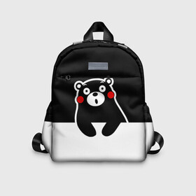 Детский рюкзак 3D с принтом Kumamon повис в городе Новоалтайск, 100% полиэстер | лямки с регулируемой длиной, сверху петелька, чтобы рюкзак можно было повесить на вешалку. Основное отделение закрывается на молнию, как и внешний карман. Внутри дополнительный карман. По бокам два дополнительных кармашка | japanese | kumamon | kumamoto | аниме | игрушка | кумамон | кумамото сапурайдзу | персонаж | талисман | япония