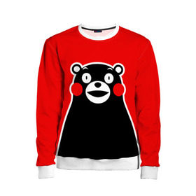 Детский свитшот 3D с принтом KUMAMON в городе Новоалтайск, 100% полиэстер | свободная посадка, прямой крой, мягкая тканевая резинка на рукавах и понизу свитшота | japanese | kumamon | kumamoto | аниме | игрушка | кумамон | кумамото сапурайдзу | персонаж | талисман | япония