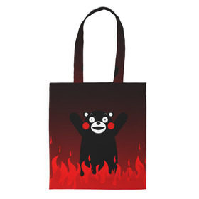 Сумка 3D повседневная с принтом KUMAMON в городе Новоалтайск, 100% полиэстер | Плотность: 200 г/м2; Размер: 34×35 см; Высота лямок: 30 см | japanese | kumamon | kumamoto | аниме | игрушка | кумамон | кумамото сапурайдзу | персонаж | талисман | япония