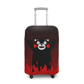 Чехол для чемодана 3D с принтом KUMAMON в городе Новоалтайск, 86% полиэфир, 14% спандекс | двустороннее нанесение принта, прорези для ручек и колес | japanese | kumamon | kumamoto | аниме | игрушка | кумамон | кумамото сапурайдзу | персонаж | талисман | япония