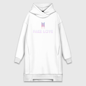 Платье-худи хлопок с принтом FAKE LOVE BTS в городе Новоалтайск,  |  | bangtan boys | beyond the scene | bts | fake love | k pop | music | арэм | ви | джей хоуп | джин | музыка | сюга | чимин | чонгук