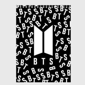 Скетчбук с принтом BTS в городе Новоалтайск, 100% бумага
 | 48 листов, плотность листов — 100 г/м2, плотность картонной обложки — 250 г/м2. Листы скреплены сверху удобной пружинной спиралью | bts | bts army | j hope | jimin | jin | jungkook | k pop | rap monster | rapmon | suga | v | бтс | корея