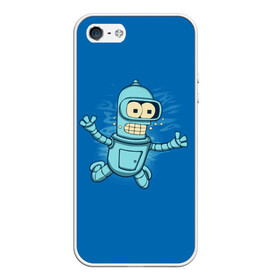 Чехол для iPhone 5/5S матовый с принтом Bender Nevermind в городе Новоалтайск, Силикон | Область печати: задняя сторона чехла, без боковых панелей | bender | futurama | mult | nevermind | nirvana | simpsons | zoidberg | бендер | зойдберг | мульт | мультик | мультфильм | симпсоны | футурама