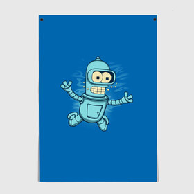 Постер с принтом Bender Nevermind в городе Новоалтайск, 100% бумага
 | бумага, плотность 150 мг. Матовая, но за счет высокого коэффициента гладкости имеет небольшой блеск и дает на свету блики, но в отличии от глянцевой бумаги не покрыта лаком | bender | futurama | mult | nevermind | nirvana | simpsons | zoidberg | бендер | зойдберг | мульт | мультик | мультфильм | симпсоны | футурама