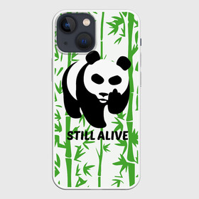Чехол для iPhone 13 mini с принтом Still Alive в городе Новоалтайск,  |  | alive | bamboo | green | greenpeace | panga | peace | still | бамбук | грин | гринпис | живая | живой | зеленый | мир | панда | панды | пис