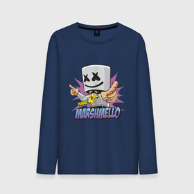 Мужской лонгслив хлопок с принтом Marshmello в городе Новоалтайск, 100% хлопок |  | dj | marshmello | marshmelo | в маске | диджей | клубная | клубняк | маршмелло | маршмеллоу | маршмело | маршмэллоу | музыка | электронная