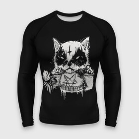 Мужской рашгард 3D с принтом Dark Cat в городе Новоалтайск,  |  | cat | cats | dark | kitten | kitty | pussy | satan | дикий | злой | кот | котенок | котик | котики | коты | котята | кошка | кошки | мрачный | сатанист | черный