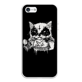 Чехол для iPhone 5/5S матовый с принтом Dark Cat в городе Новоалтайск, Силикон | Область печати: задняя сторона чехла, без боковых панелей | Тематика изображения на принте: cat | cats | dark | kitten | kitty | pussy | satan | дикий | злой | кот | котенок | котик | котики | коты | котята | кошка | кошки | мрачный | сатанист | черный