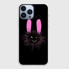 Чехол для iPhone 13 Pro Max с принтом Мрачный Зайчик в городе Новоалтайск,  |  | Тематика изображения на принте: creepy | ear | ears | rabbit | rabbits | scary | spooky | жуткий | зайцы | зайчик | зайчики | заяц | кролик | кролики | мрачный | страшный | ухо | уши | ушки