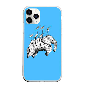 Чехол для iPhone 11 Pro матовый Бумажный Слон: в городе Новоалтайск, Силикон | | africa | elephant | elephants | india | paper | plane | skin | tusks | африка | бивни | бумага | бумажный | индия | кожа | самолетик | слон | слоненок | слоник | слоники | слоны | слонята | хобот