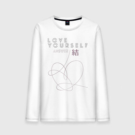 Мужской лонгслив хлопок с принтом Love yourself ANSWER в городе Новоалтайск, 100% хлопок |  | bts bangtan boys бантаны бтс