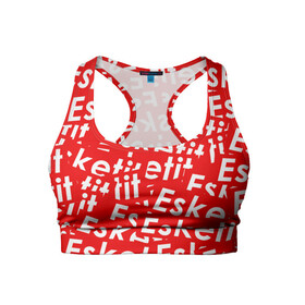 Женский спортивный топ 3D с принтом ESKETIT LIL PUMP в городе Новоалтайск, 82% полиэстер, 18% спандекс Ткань безопасна для здоровья, позволяет коже дышать, не мнется и не растягивается |  | esketit | gucci gang | lil pump | pattern | гуччи ганг | лил памп