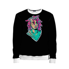 Детский свитшот 3D с принтом Lil Pump в городе Новоалтайск, 100% полиэстер | свободная посадка, прямой крой, мягкая тканевая резинка на рукавах и понизу свитшота | drumtick | elementary | esketit | esskeetit | gang | garcia | gazzy | gucci | guccigang | jetski | pump | rap | trap | usa | газзи | гарсия | лил | памп | рэп | сша | трап | эщкере