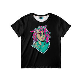 Детская футболка 3D с принтом Lil Pump в городе Новоалтайск, 100% гипоаллергенный полиэфир | прямой крой, круглый вырез горловины, длина до линии бедер, чуть спущенное плечо, ткань немного тянется | drumtick | elementary | esketit | esskeetit | gang | garcia | gazzy | gucci | guccigang | jetski | pump | rap | trap | usa | газзи | гарсия | лил | памп | рэп | сша | трап | эщкере