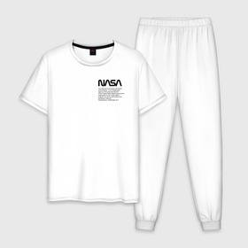 Мужская пижама хлопок с принтом Heron Preston NASA в городе Новоалтайск, 100% хлопок | брюки и футболка прямого кроя, без карманов, на брюках мягкая резинка на поясе и по низу штанин
 | heron preston nasa | wikipedia | как у джарахова | космическое агентство | космос | наса | стиль | хайп