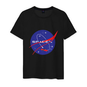 Мужская футболка хлопок с принтом NASA Space в городе Новоалтайск, 100% хлопок | прямой крой, круглый вырез горловины, длина до линии бедер, слегка спущенное плечо. | alien | earth | express | futurama | galaxy | moon | nasa | planet | space | star | ufo | world | астронавт | вселенная | гагарин | галактика | звезда | звезды | земля | ино | космонавт | космос | луна | мир | наса | небо | нло | планета | полёт