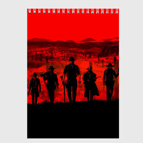 Скетчбук с принтом RDR 2 в городе Новоалтайск, 100% бумага
 | 48 листов, плотность листов — 100 г/м2, плотность картонной обложки — 250 г/м2. Листы скреплены сверху удобной пружинной спиралью | gamer | gun | logo | play | player | rdr2 | red dead redemption 2 | rockstar | western | вестерн | ковбои | компьютерные игры 2019 | криминал | лого | рокстар