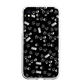 Чехол для iPhone XS Max матовый с принтом BTS BT21 STICKERS в городе Новоалтайск, Силикон | Область печати: задняя сторона чехла, без боковых панелей | bt21 | bts | bts army | bts stickers | j hope | jimin | jin | jungkook | k pop | rap monster | rapmon | suga | v | бтс | корея | стикеры bts
