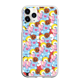 Чехол для iPhone 11 Pro матовый с принтом BTS BT21 STICKERS в городе Новоалтайск, Силикон |  | bt21 | bts | bts army | bts stickers | j hope | jimin | jin | jungkook | k pop | rap monster | rapmon | suga | v | бтс | корея | стикеры bts