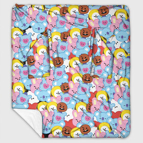 Плед с рукавами с принтом BTS BT21 STICKERS в городе Новоалтайск, 100% полиэстер | Закругленные углы, все края обработаны. Ткань не мнется и не растягивается. Размер 170*145 | bt21 | bts | bts army | bts stickers | j hope | jimin | jin | jungkook | k pop | rap monster | rapmon | suga | v | бтс | корея | стикеры bts