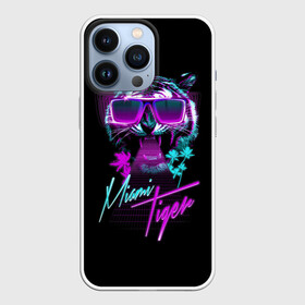 Чехол для iPhone 13 Pro с принтом Miami Tiger в городе Новоалтайск,  |  | Тематика изображения на принте: africa | beach | desert | miami | palm | palms | predator | sun | tiger | tigers | африка | майами | океан | очки | пальмы | пляж | пустыня | солнце | тигр | тигренок | тигрица | тигрицы | тигры | тигрята | хищник
