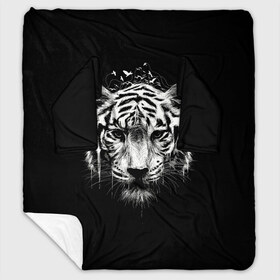 Плед с рукавами с принтом Dark Tiger в городе Новоалтайск, 100% полиэстер | Закругленные углы, все края обработаны. Ткань не мнется и не растягивается. Размер 170*145 | Тематика изображения на принте: africa | creepy | dark | desert | predator | scary | tiger | tigers | африка | жуткий | мрачный | пустыня | страшный | тигр | тигренок | тигрица | тигрицы | тигры | тигрята | хищник